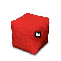 Extreme Lounging B-Box quilted poef-rood