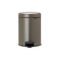 Brabantia pedaalemmer newlcon 5 liter Platinum