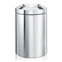 Papierkorb, selbstlöschend Volumen 7 l, HxØ 277 x 207 mm Edelstahl