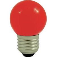 LightMe LED E27 Tropfenform 1W Rot (Ø x L) 45mm x 70mm 1St. A985381
