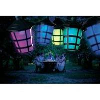 Tuinverlichting met 20 LED-lantaarns - multicolor