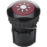 GROTHE PROTACT 100 LED Klingeltaster Aluminium schwarz, rot, Knopf Ø14,5mm / Hülse Ø22,0mm / max. 12 V=/~ ( 1,5 A ), min. 5 V ( 0,001A )