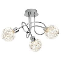 Brilliant Leuchten Joya Deckenleuchte 3flg chrom