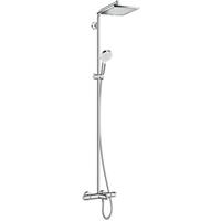 Showerpipe Crometta E 240 für Wanne chrom mit Thermostat-'41062718' - Hansgrohe