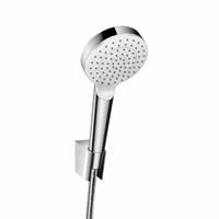 Crometta Brausehalterset 1jet EcoSmart mit Brauseschlauch 125 cm, 26568400, weiß/ chrom - 26568400 - Hansgrohe