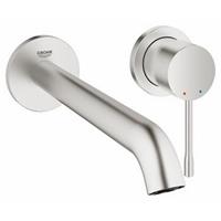 GROHE 2-Loch-WT-Wandbatterie Essence19967 FMS Ausladung 230mm supersteel