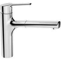 Hansa - ronda Küchenarmatur, 1-strahlig, schwenkbar/ausziehbarer Auslauf, Ausladung: 200 mm, 03342273 - 03342273