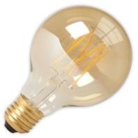 Calex LED volglas LangFilament Globelamp 240V 4W 320lm E27 GLB80, Goud 2100K Dimbaar