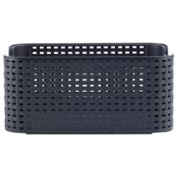 Curver opbergmand Rattan - antraciet - 28,5x19x13 cm