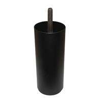 Meubelpootjes Ronde zwarte meubelpoot hoogte 12,5 cm (M8)