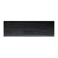 Meubelpootjes Rechthoekige zwarte houten meubelpoot 4,5 cm