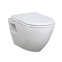 Creavit Tiefspül-WC »B_TP325.001+AL0402«, wandhängend, Abgang waagerecht, Softclose Deckel