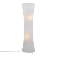 Trio Leuchten Witte textiel staande lamp Gravis