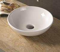 Sanilux Waskom  Valencia Keramiek 41x41x12cm Rond wit (exclusief waste)