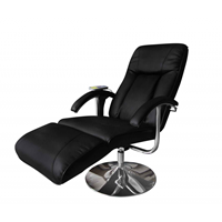 vidaXL Massagestoel kunstleer zwart