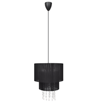 vidaXL Kronleuchter Pendelleuchte Lampe Leuchte schwarz Schwarz