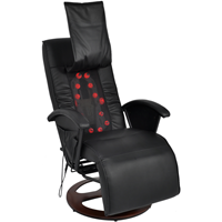 vidaXL Shiatsu Massagestuhl  Schwarz