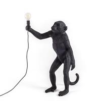 Seletti Monkey Standing Tischlampe Schwarz Außen