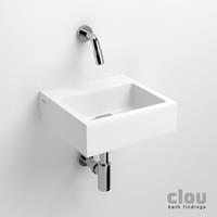 Clou Flush 1 toiletfontein met (voorbewerkt) kraangat aluite