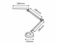 Bureaulamp  led 4stars zwart