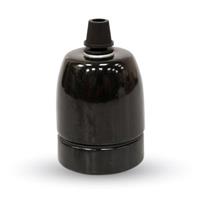 V-tac Fitting porselein E27 zwart