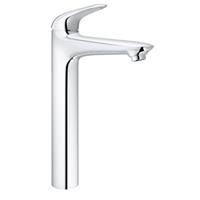 Grohe Wave New wastafelkraan XL size met gladde body met push open garnituur chroom 23585001