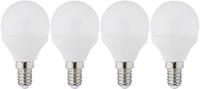 Müller Licht LED E14 Warmwit 3 W = 25 W Kogel 4 stuks