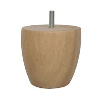 Meubelpootjes Ronde houten meubelpoot 8 cm (M8)