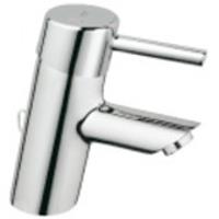 GROHE Concetto wastafelmengkraan eengreeps, met keramische schijven, flexibele aansluitslangen en temperatuurbegrenzer chroom 3220610E
