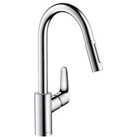 HANSGROHE Spültisch-Einhebelmischer Focus M41 240, mit herausziehbarer Brause 2jet