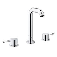 Grohe Essence New m-size 3-gats wastafelkraan met waste chroom