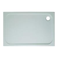Crosswater Shower Tray douchebak 120x90x4.5cm met antikalkbehandeling stone resin wit SR0R91200