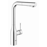 Grohe Essence New keukenkraan hoge uitloop met uittrekbare handdouche, chroom