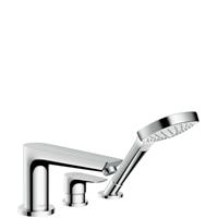 Hansgrohe Talis E afdekset 3-gats badrandcombinatie chroom