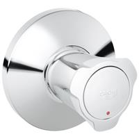 Grohe Costa L afdekset inbouwstopkraan rood, chroom