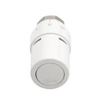 Living design RAX-K radiatorthermostaatknop recht wit aansluiting op radiatorafsluiter M30x1.5 regelelement vloeistofgevuld