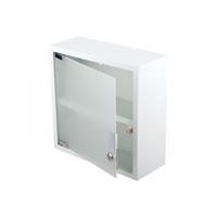 Spiegelkast Differnz Quadro Kubus 30x30x12cm RVS/Inox Wit