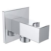 Boss&wessing BWS Luxe Doucheaansluiting met Opsteek Vierkant 1/2 Chroom