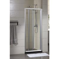 Saniclass ID05 Vouwdeur - 80x190cm - 6mm veiligheidsglas - alu profiel - anti kalk - chroom SW8415