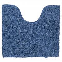 Misto toiletmat chenille katoen 60x55 cm blauw