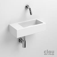 Clou Flush 3 toiletfontein zonder kraangat links wit keramiek