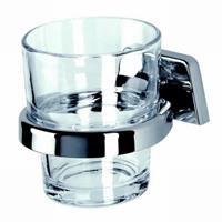 Geesa Standard Collection Glashouder Met Gehard Glas Chroom 917138-HG