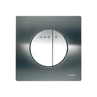 WISA 3100 Carre bedieningsplaat voor frontbediening 2 knops chroom 8050417651