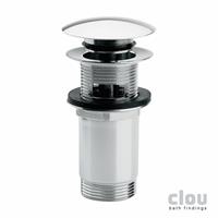 Clou InBe stop/go afvoerplug met overloopgat rond 6,6 cm