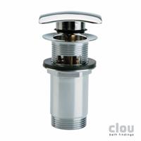 Clou InBe stop/go afvoerplug met overloopgat vierkant 6,9 cm