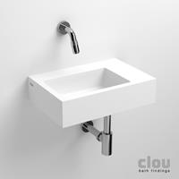 Clou Flush 2 toiletfontein met (voorbewerkt) kraangat aluite