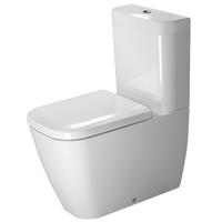 Stand-WC Kombi Happy D.2 63cm Tiefspüler, für aufgesetzten Spülkasten, Abgang Vario, Farbe: Weiß - 2134090000 - Duravit