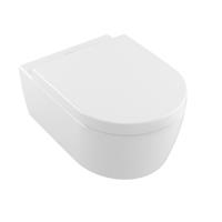 Villeroy & Boch Tiefspül-WC Avento, Combi-Pack, wandhängend mit DirectFlush, Weiß Alpin