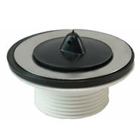 Parts losse kunststof plug met ketting 5/4"x60 mm, wit