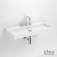 Clou Wash Me wastafel 90 cm wit keramiek